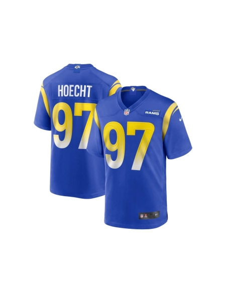 Mens Los Angeles Rams Michael Hoecht Royal Game Player Jersey
