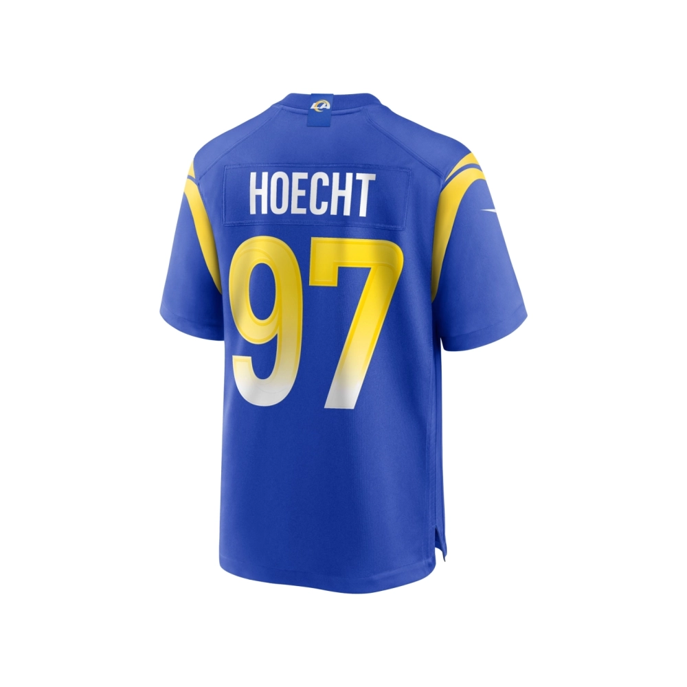 Mens Los Angeles Rams Michael Hoecht Royal Game Player Jersey