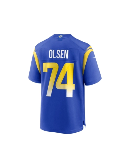 Mens Los Angeles Rams Merlin Olsen Royal Game Retired Player Jersey