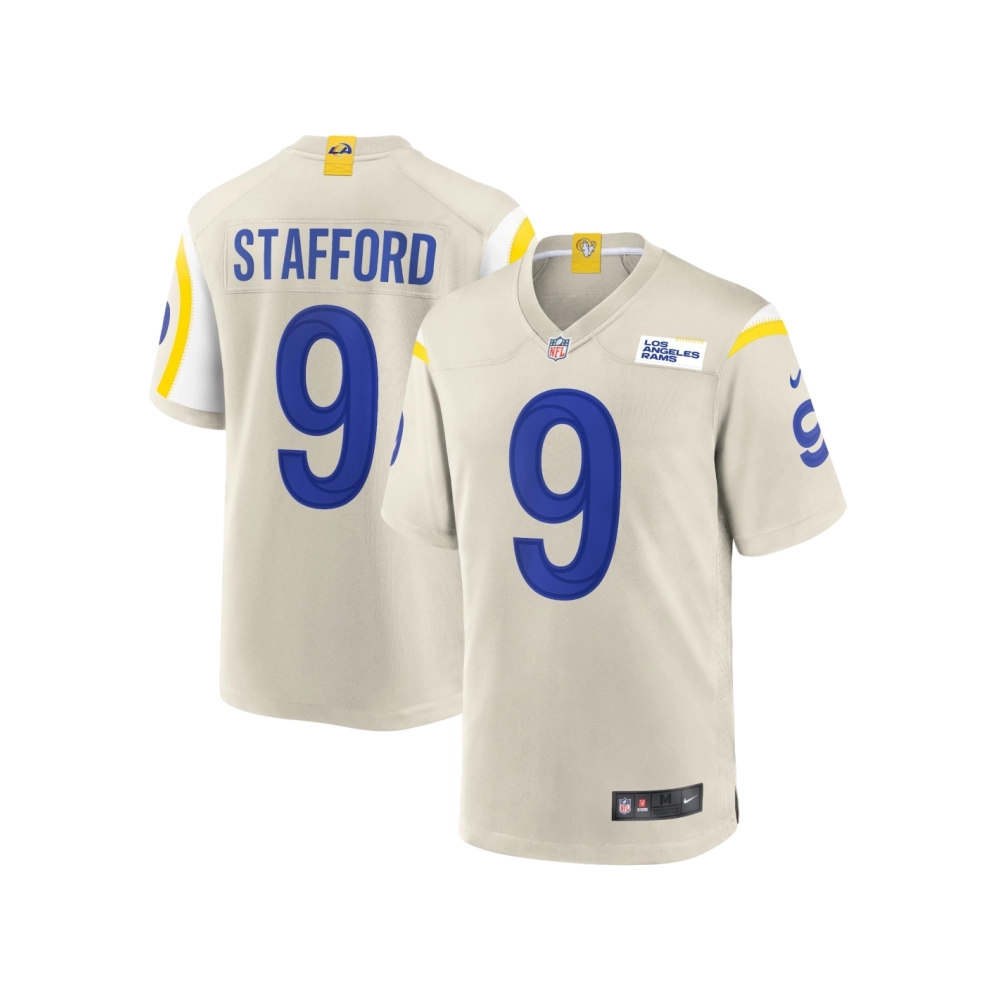 Mens Los Angeles Rams Matthew Stafford Bone Game Jersey