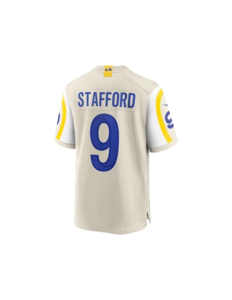 Mens Los Angeles Rams Matthew Stafford Bone Game Jersey