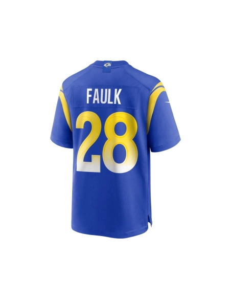 Mens Los Angeles Rams Marshall Faulk Royal Game Retired Player Jersey