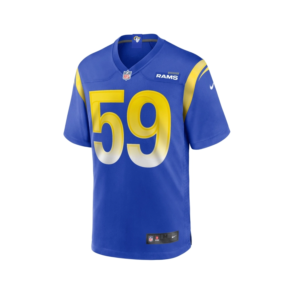 Mens Los Angeles Rams London Fletcher Royal Game Retired Player Jersey