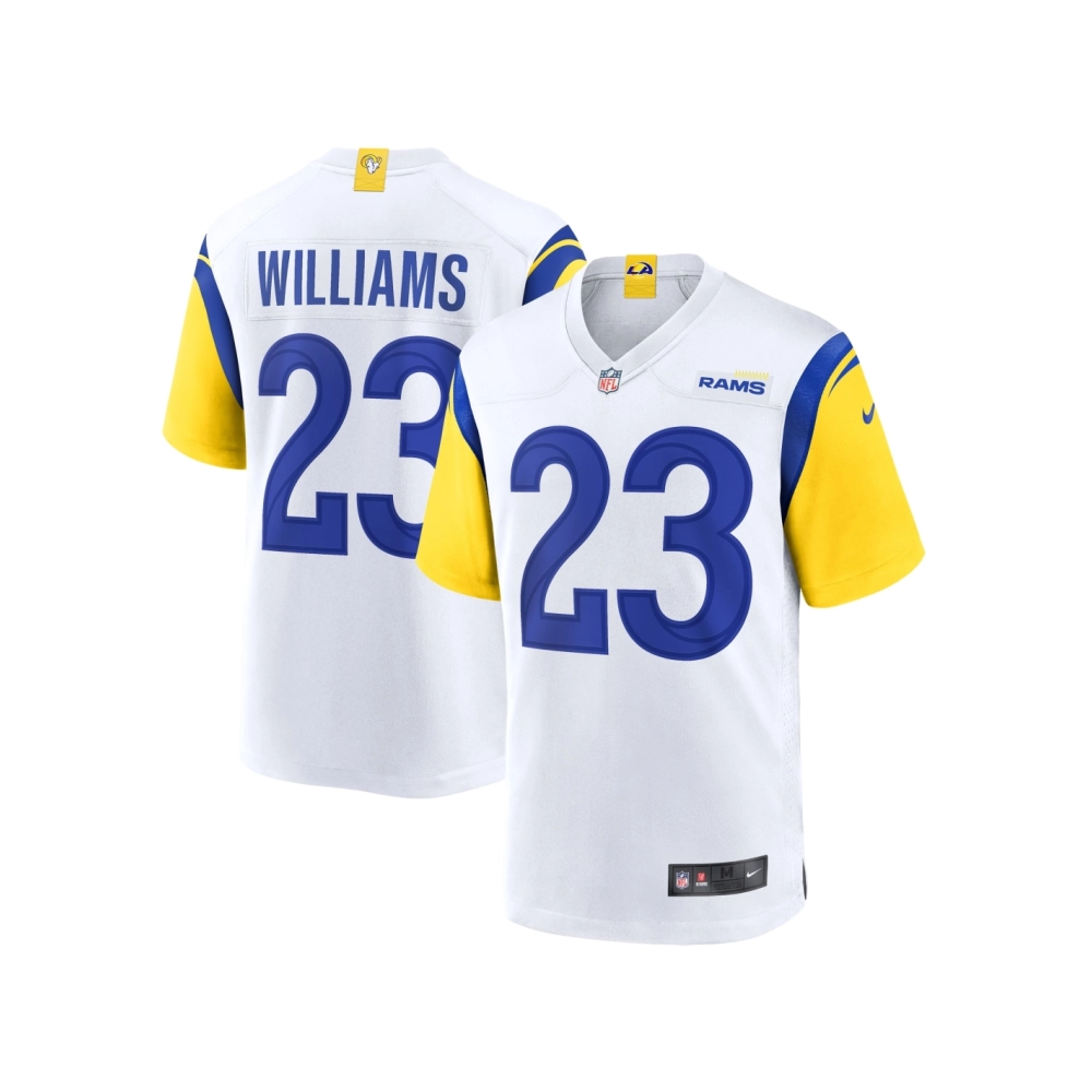 Mens Los Angeles Rams Kyren Williams White Game Jersey