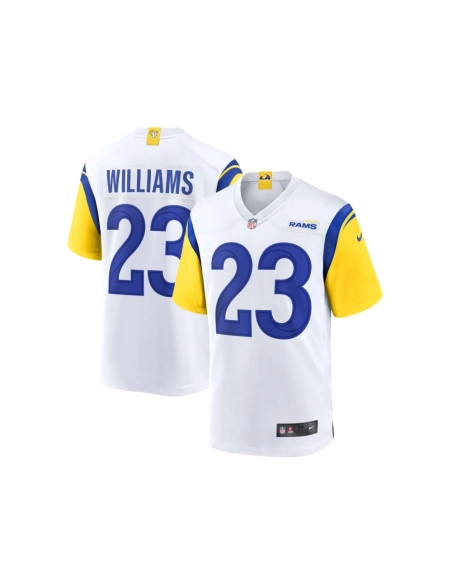 Mens Los Angeles Rams Kyren Williams White Game Jersey