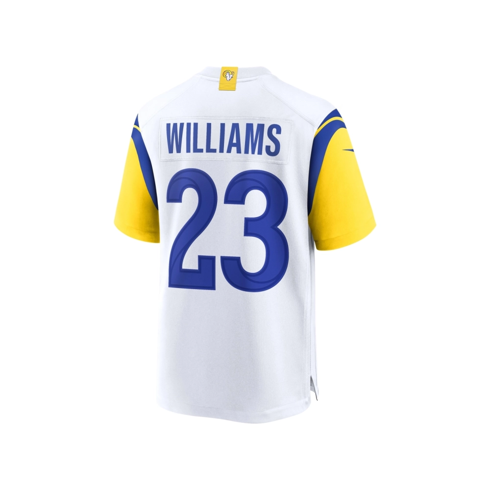 Mens Los Angeles Rams Kyren Williams White Game Jersey