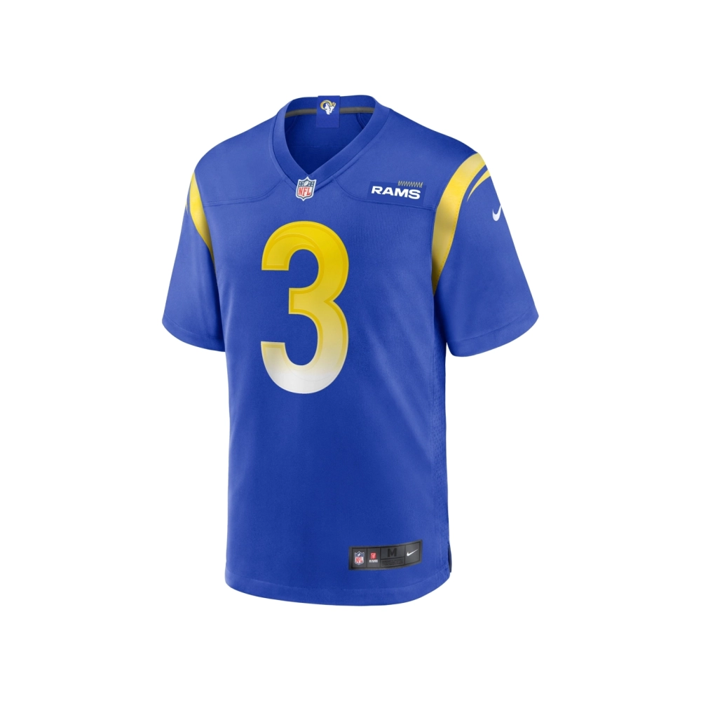 Mens Los Angeles Rams Kamren Curl Royal Game Jersey