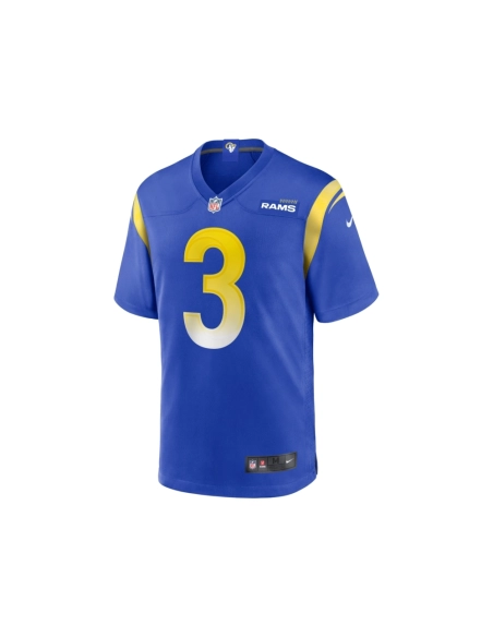 Mens Los Angeles Rams Kamren Curl Royal Game Jersey