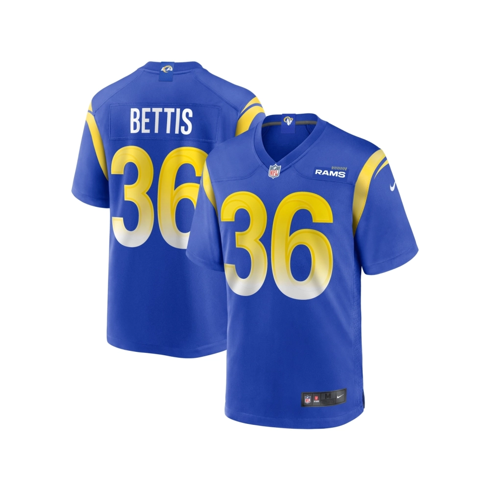 Mens Los Angeles Rams Jerome Bettis Royal Game Retired Player Jersey