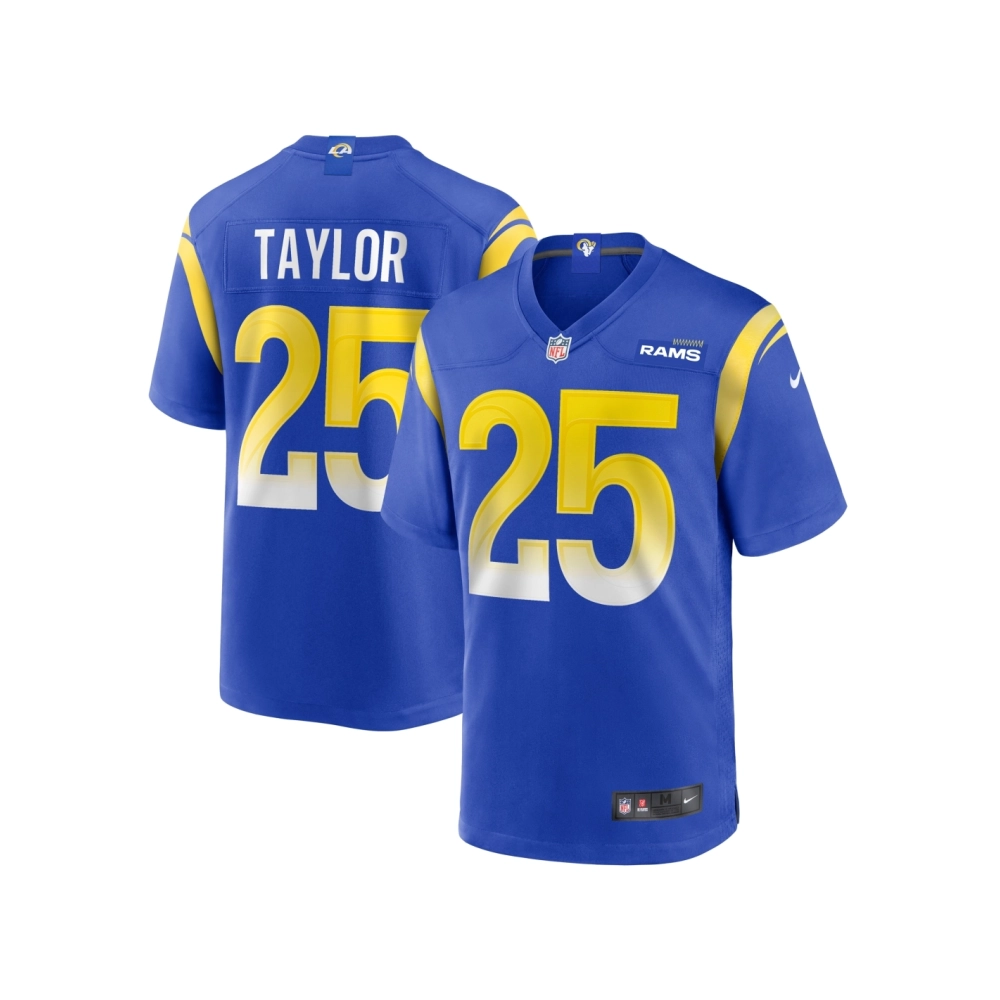 Mens Los Angeles Rams Jason Taylor Royal Team Game Jersey