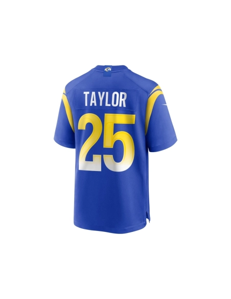 Mens Los Angeles Rams Jason Taylor Royal Team Game Jersey