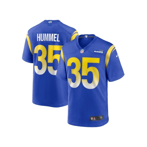 Mens Los Angeles Rams Jake Hummel Royal Game Player Jersey