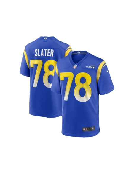 Mens Los Angeles Rams Jackie Slater Royal Game Retired Player Jersey
