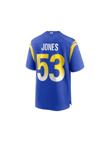Mens Los Angeles Rams Ernest Jones Royal Team Game Player Jersey