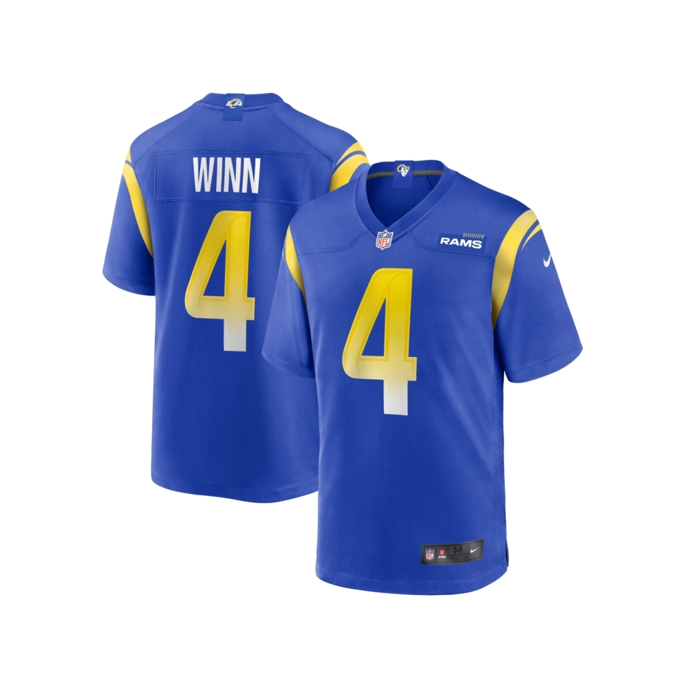 Mens Los Angeles Rams Dresser Winn Royal Team Game Jersey