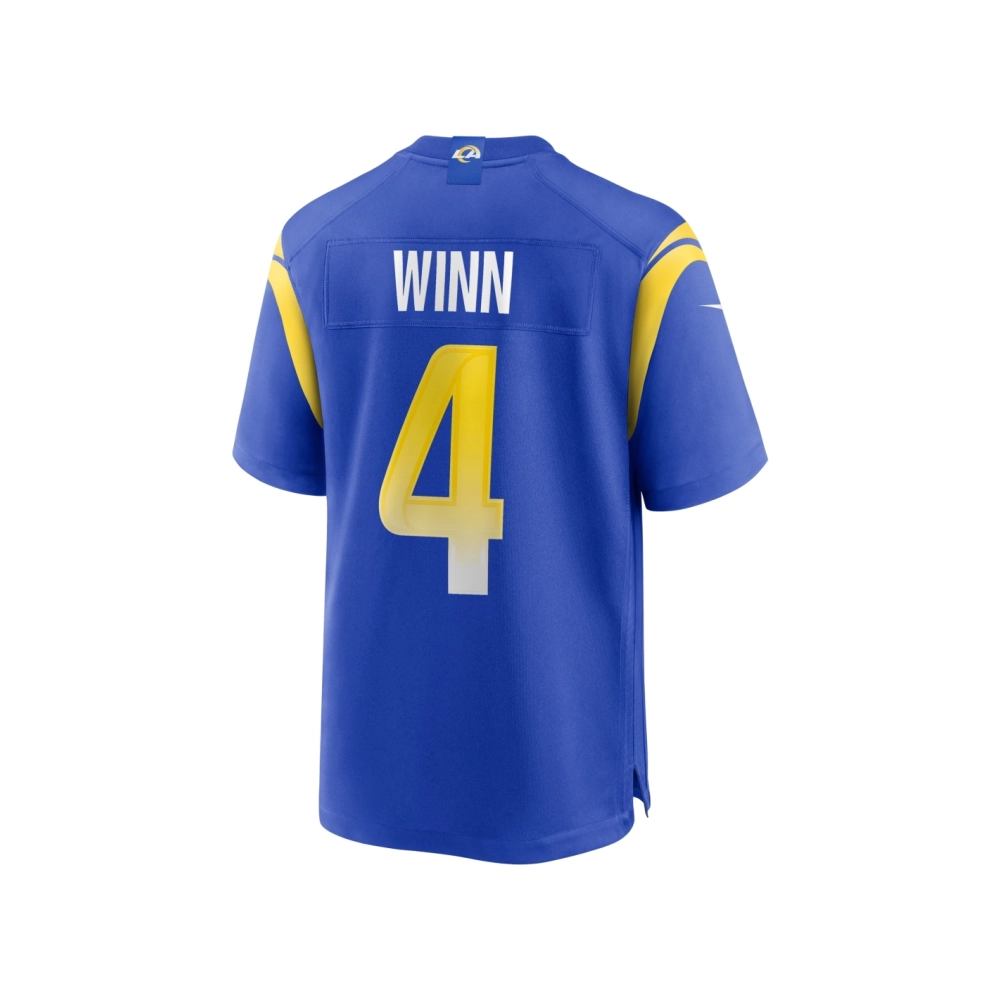 Mens Los Angeles Rams Dresser Winn Royal Team Game Jersey