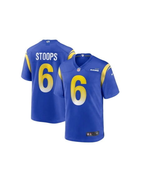 Mens Los Angeles Rams Drake Stoops Royal Game Jersey