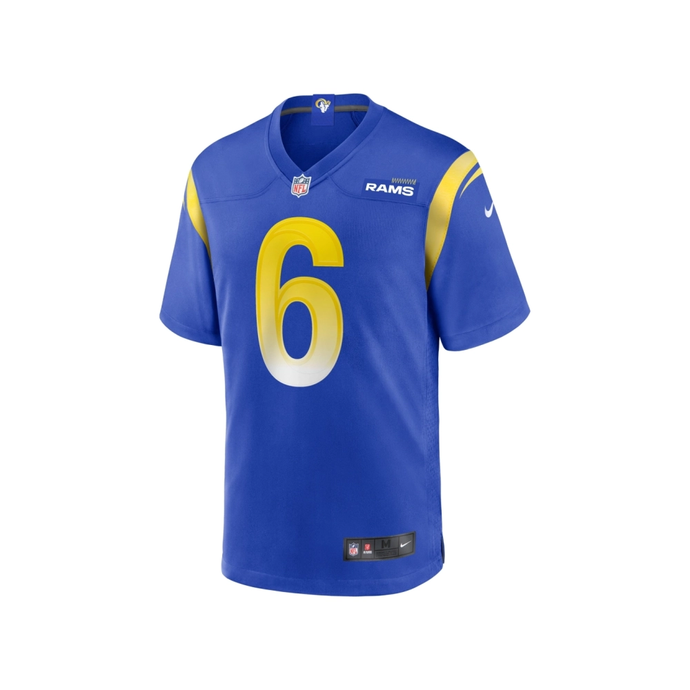 Mens Los Angeles Rams Drake Stoops Royal Game Jersey
