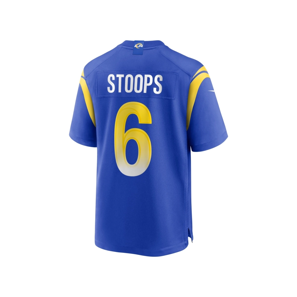 Mens Los Angeles Rams Drake Stoops Royal Game Jersey