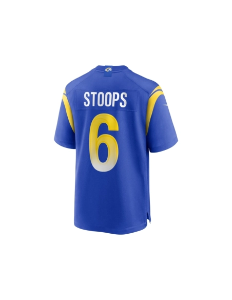 Mens Los Angeles Rams Drake Stoops Royal Game Jersey