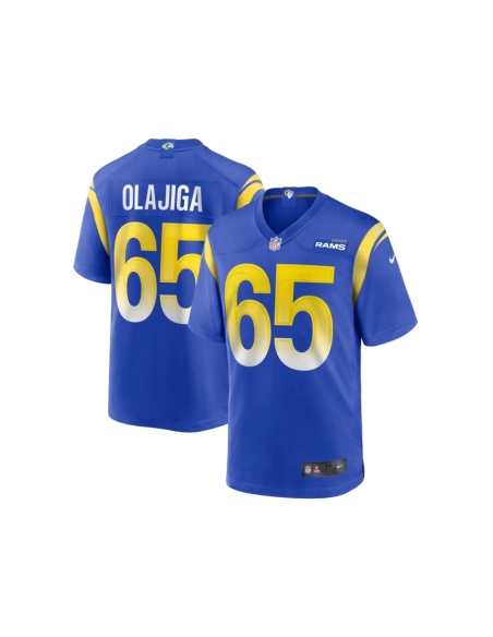 Mens Los Angeles Rams David Olajiga Royal Game Jersey