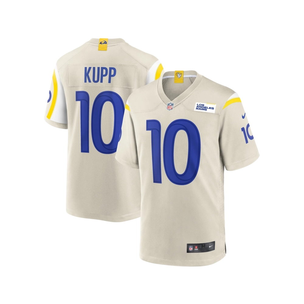 Mens Los Angeles Rams Cooper Kupp Bone Player Game Jersey