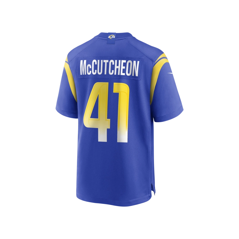 Mens Los Angeles Rams Cameron McCutcheon Royal Game Jersey