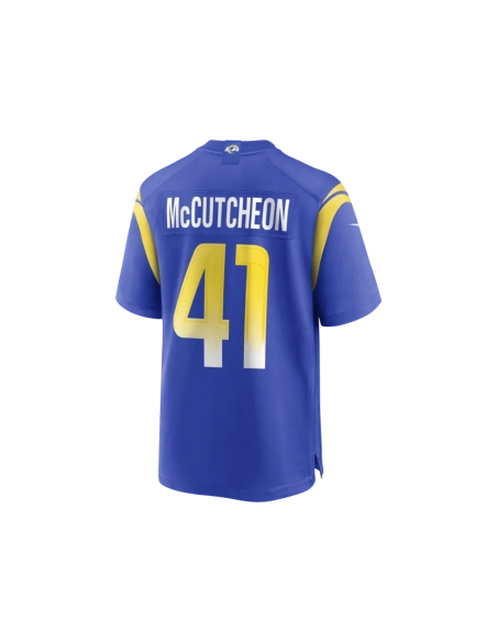 Mens Los Angeles Rams Cameron McCutcheon Royal Game Jersey