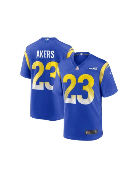 Mens Los Angeles Rams Cam Akers Royal Game Player Jersey