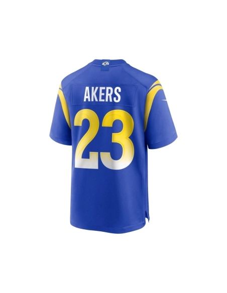 Mens Los Angeles Rams Cam Akers Royal Game Player Jersey