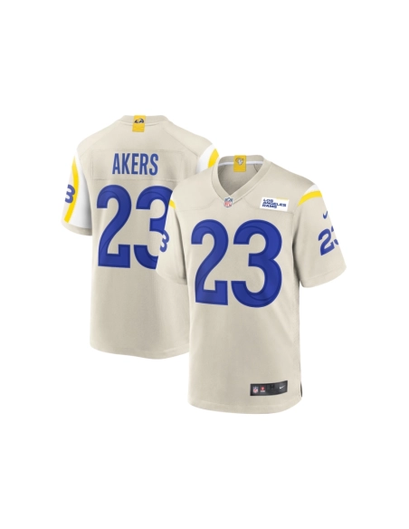 Mens Los Angeles Rams Cam Akers Bone Game Jersey