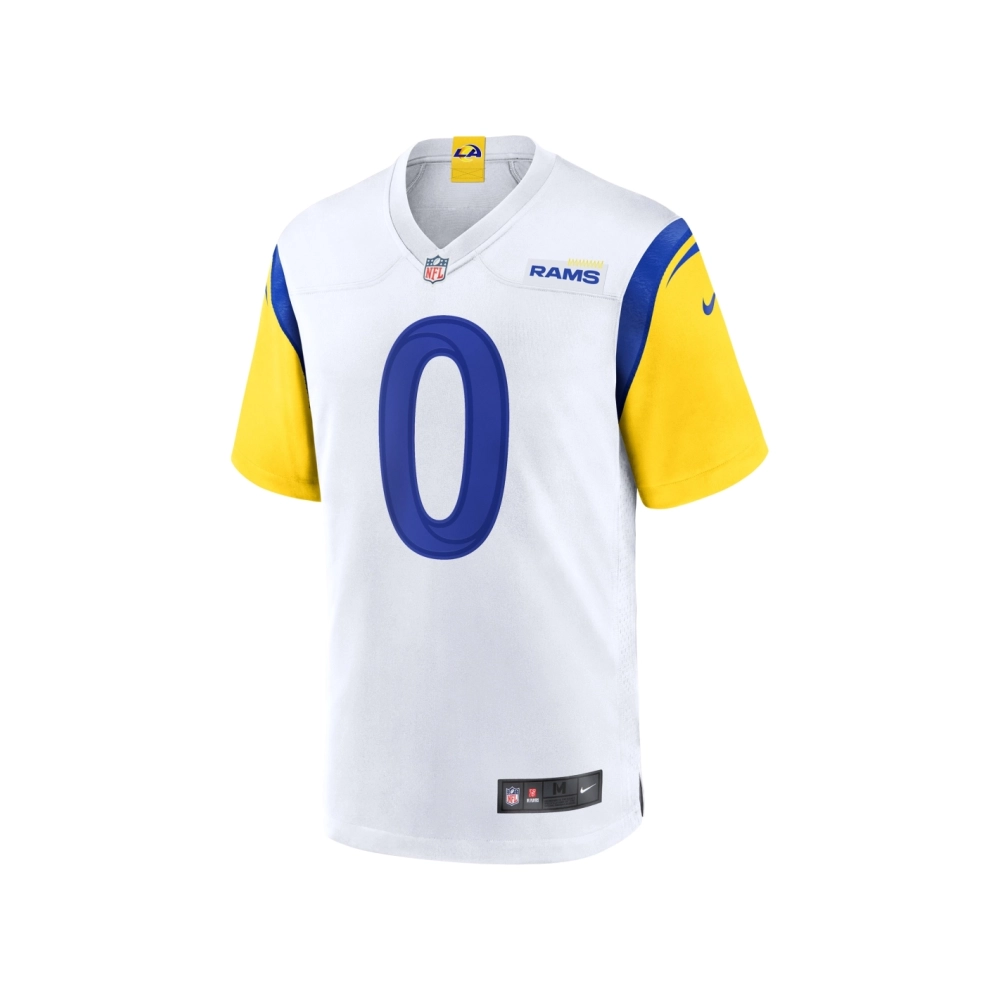 Mens Los Angeles Rams Byron Young White Team Game Jersey