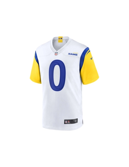 Mens Los Angeles Rams Byron Young White Team Game Jersey