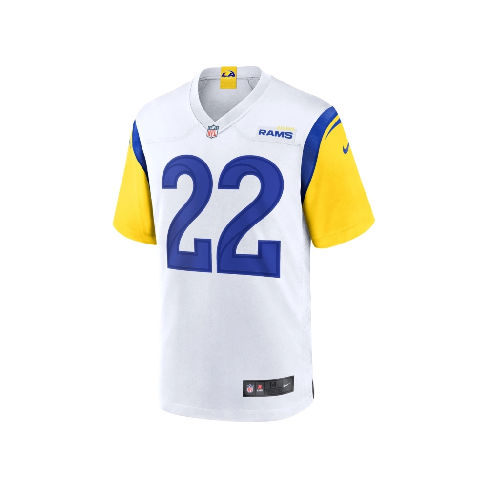 Mens Los Angeles Rams Blake Corum White Game Jersey