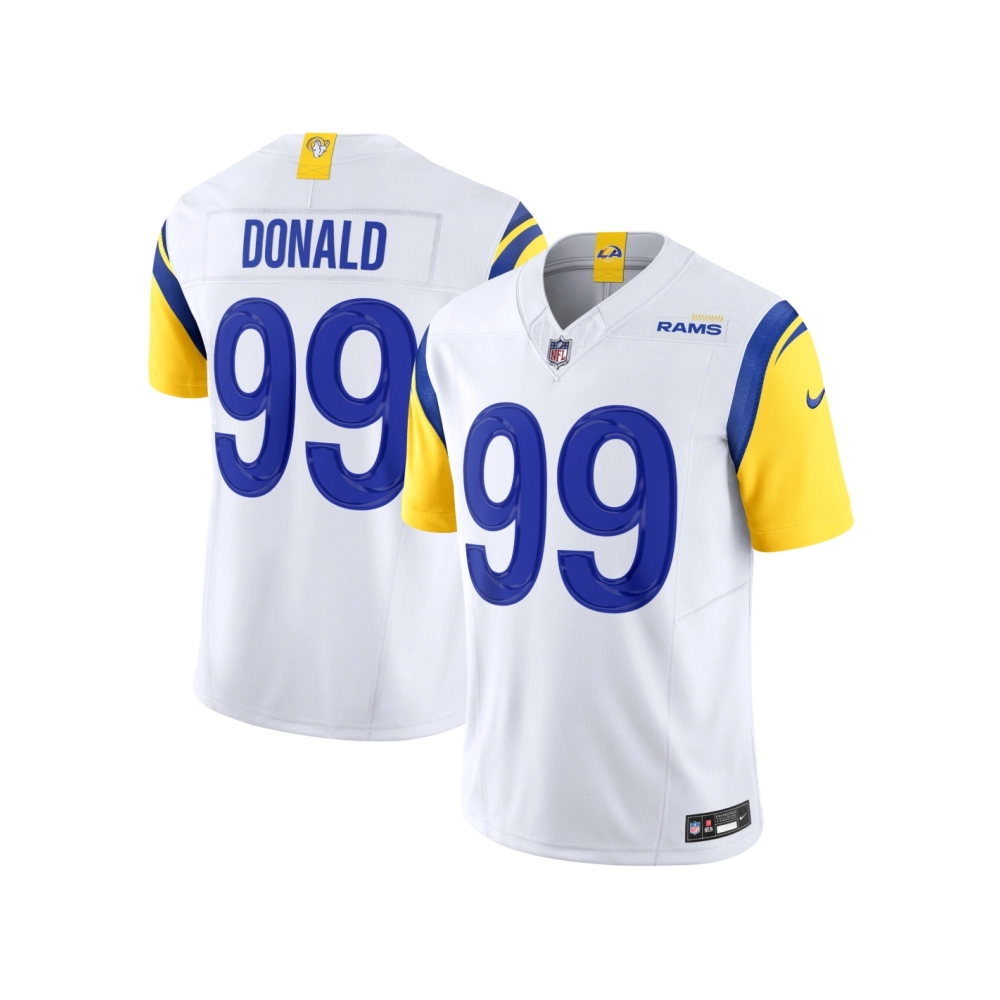 Mens Los Angeles Rams Aaron Donald White Vapor F.U.S.E. Limited Jersey
