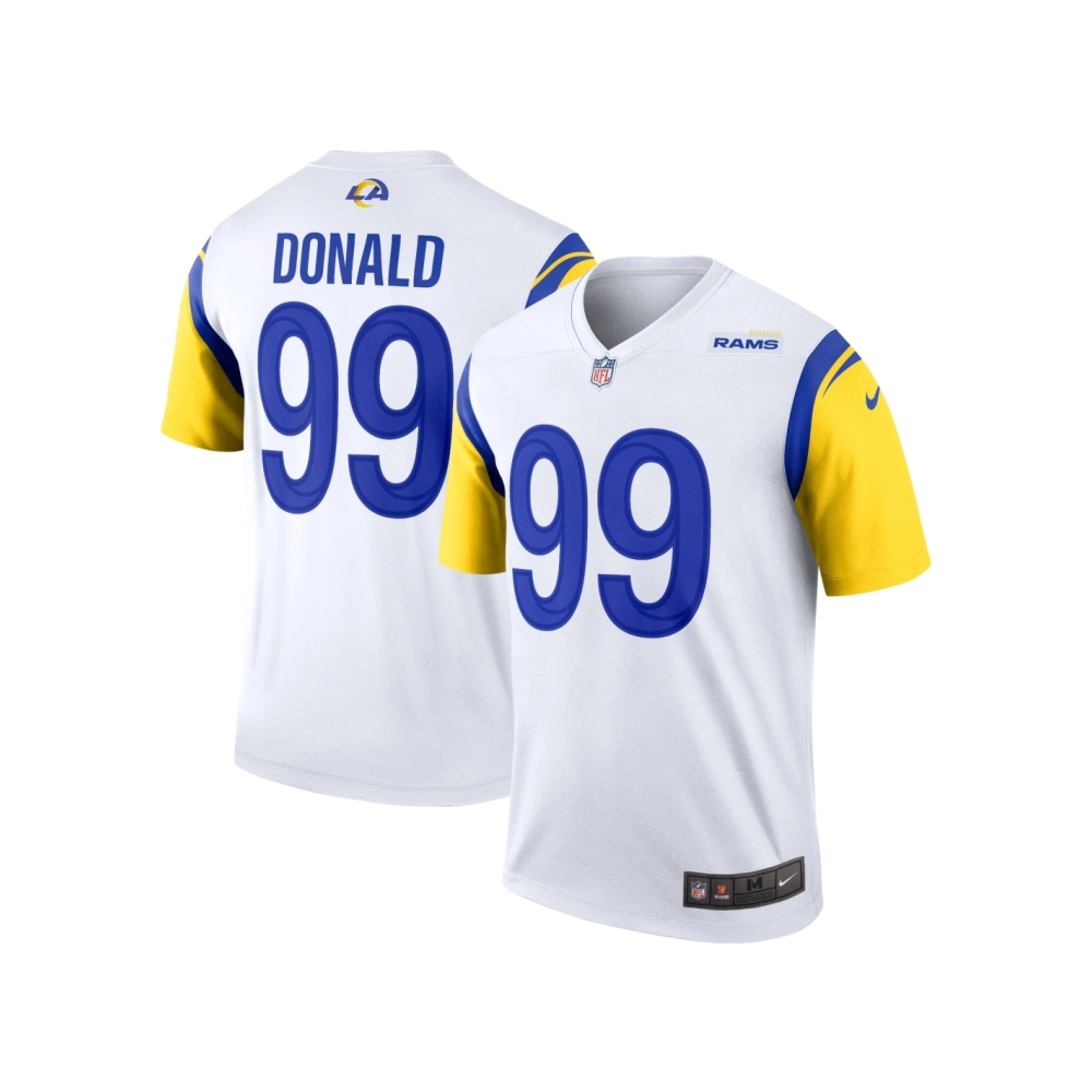 Mens Los Angeles Rams Aaron Donald White Legend Jersey
