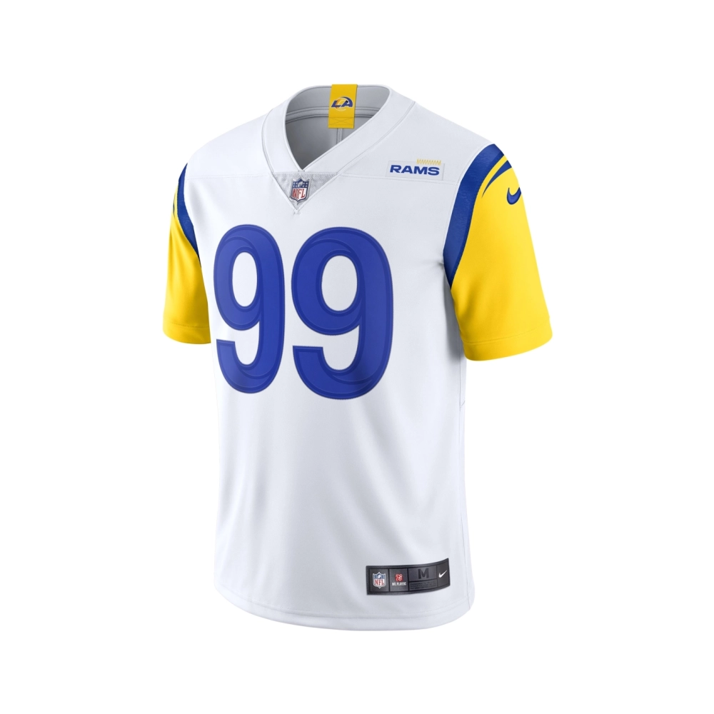 Mens Los Angeles Rams Aaron Donald White Alternate Vapor Limited Jersey