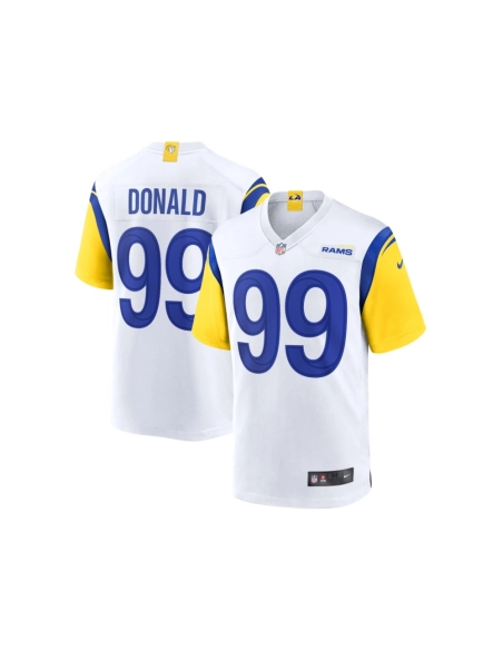 Mens Los Angeles Rams Aaron Donald White Alternate Player Game Jersey