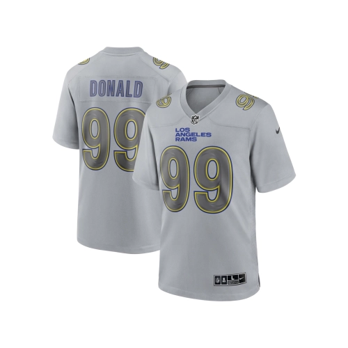 Mens Los Angeles Rams Aaron Donald Gray Atmosphere Fashion Game Jersey