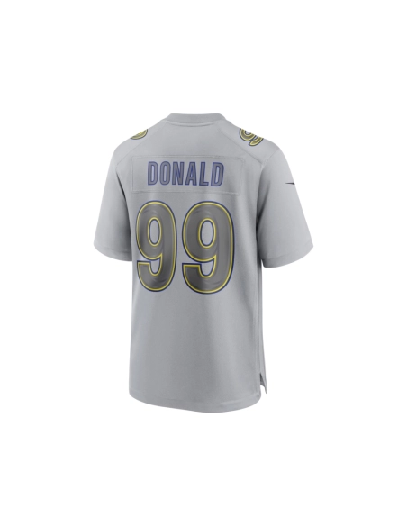 Mens Los Angeles Rams Aaron Donald Gray Atmosphere Fashion Game Jersey