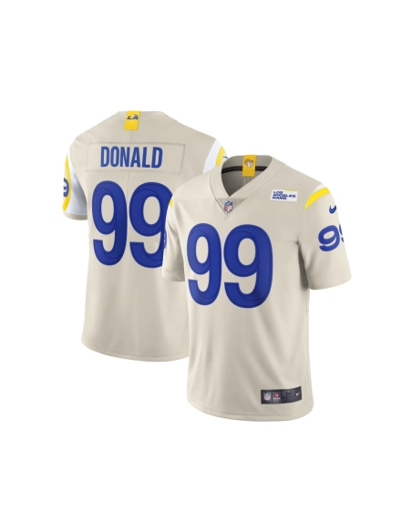 Mens Los Angeles Rams Aaron Donald Bone Vapor Limited Jersey