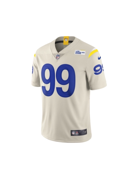 Mens Los Angeles Rams Aaron Donald Bone Vapor Limited Jersey