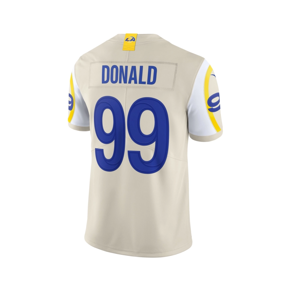 Mens Los Angeles Rams Aaron Donald Bone Vapor Limited Jersey