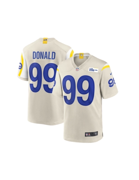 Mens Los Angeles Rams Aaron Donald Bone Player Game Jersey