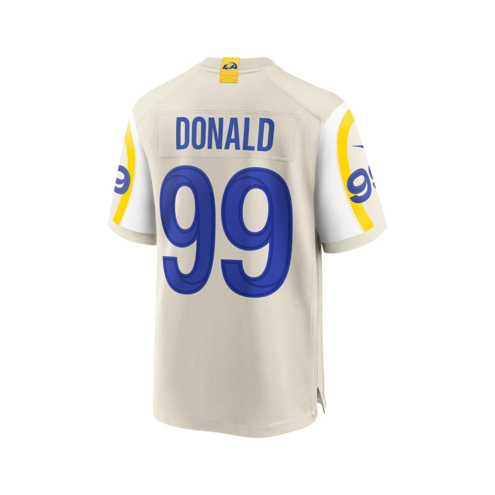 Mens Los Angeles Rams Aaron Donald Bone Player Game Jersey