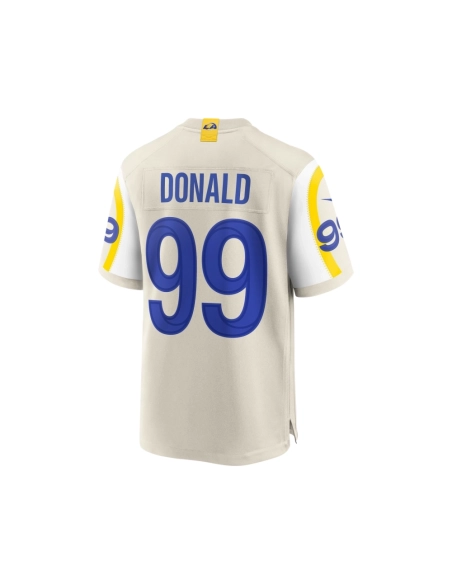 Mens Los Angeles Rams Aaron Donald Bone Player Game Jersey