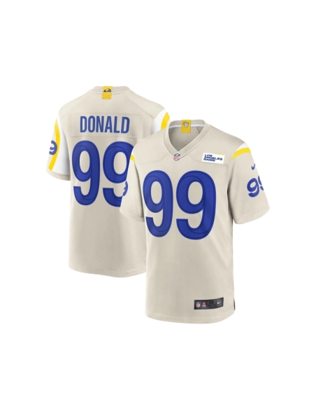 Mens Los Angeles Rams Aaron Donald Bone Game Jersey