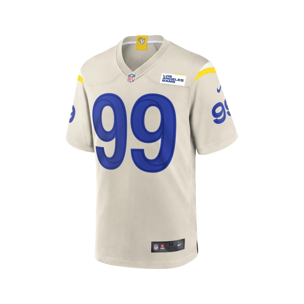 Mens Los Angeles Rams Aaron Donald Bone Game Jersey