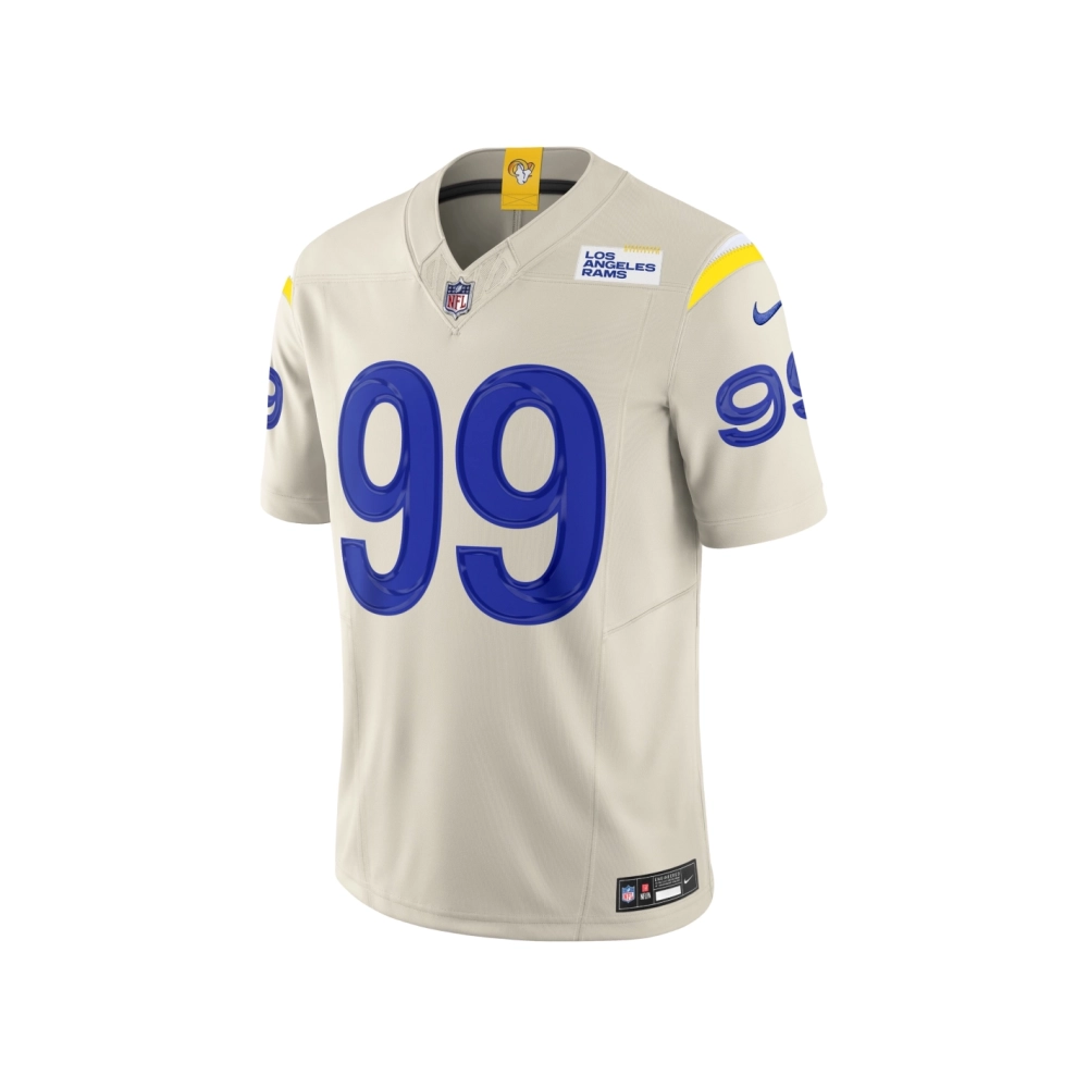 Mens Los Angeles Rams Aaron Donald Bone Alternate Vapor F.U.S.E. Limited Jersey