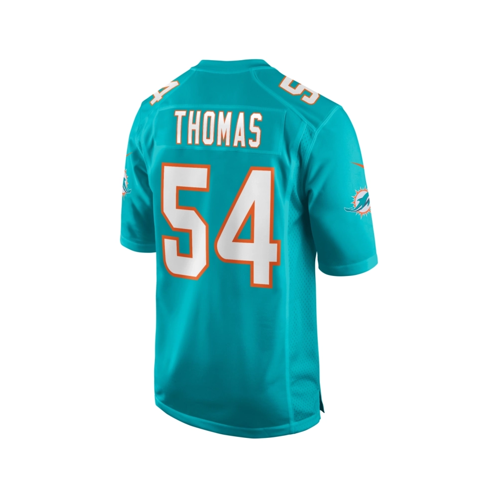 Mens Miami Dolphins Zach Thomas Aqua Game Retired Player Jersey